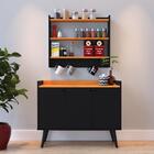 Kit Casa Completa Aparador Buffet Pés Palito Wood New Armário