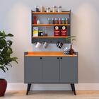 Kit Casa Completa Aparador Buffet Wood New Armário Prateleira