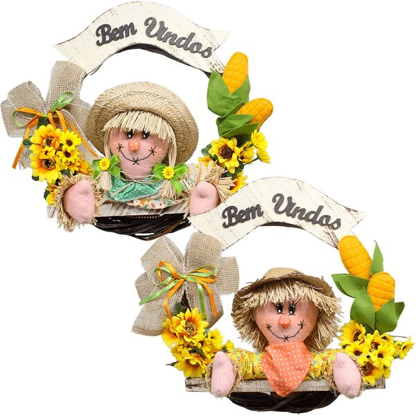 Kit Casal Guirlandas Espantalhos Festa Junina Pousada Sitio