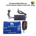 Kit Central Comando Great Pool 10a Controle Remoto Abs