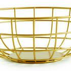 Kit Centro De Mesa Dourado Em Metal 3pcs 12136 Mart