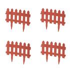 Kit Cerca Decorativa Jardim (4 Peças) Cor Telha Injeplastec