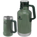 Kit Cerveja Chopp Garrafa Térmica Growler 1,9l E Caneca Térmi
