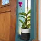 Kit Cesto Cachepot Prático Preto Chumbo