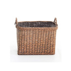 Kit Cesto De Lenha Vime E Acessórios Limpeza Para Lareira