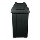 Kit Cesto Lixeira Com Tampa Vai-vem 100l (2 Preta - 1 Cinza)