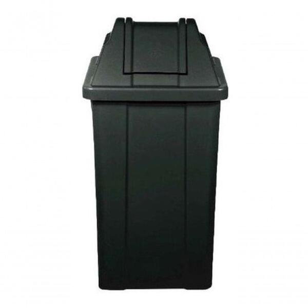 Kit Cesto Lixeira Com Tampa Vai-vem 100l (2 Preta - 1 Cinza)