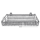 Kit Cesto Para Painel Canaletado Preto 3 Unidades P / M / G