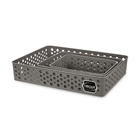 Kit Cesto Plástico Cinza Escuro 7x25,6x34,2cm Usual Utilidades