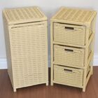 Kit Cesto Roupas E Gaveteiro 3 Gavetas Fibra Sintética 30x60