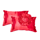 Kit Cetim Seda Luxo 2 Fronhas 1 Touca Antifrizz - Magic Enxov