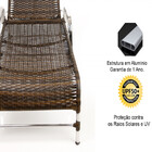 Kit - Chaise Em Alumínio Com 2 Espreguiçadeiras Catar Reguláv