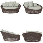 Kit Chaise Hungria E Espreguiçadeiras Catar Corda Náutica Alu