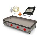 Kit - Chapa Lanche Bifeteira A Gás Pr-1000g + Prensa Pão + Ki