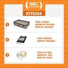 Kit - Chapa Lanche Bifeteira A Gás Pr-800g + Prensa Pão + Kit
