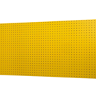 Kit Chapa Perfurada 120 x 60 cm Amarelo + 10 Ganchos 10 Cm