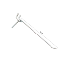 Kit Chapa Perfurada 120 x 60 cm Branco Cristal + 10 Ganchos 1