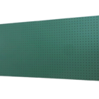 Kit Chapa Perfurada 120 x 60 cm Verde Lousa + 10 Ganchos 10 Cm