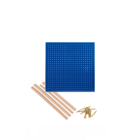 Kit Chapa Perfurada Com Sarrafo - 60 x 60 cm - Cores - Azul