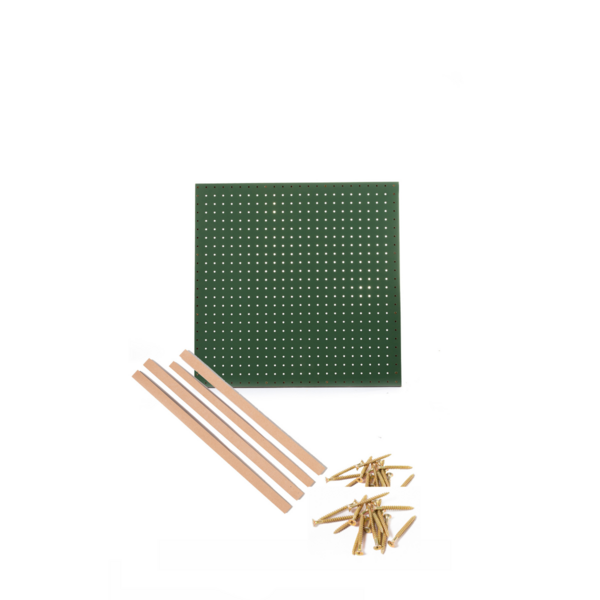 Kit Chapa Perfurada Com Sarrafo - 60 x 60 cm - Verde