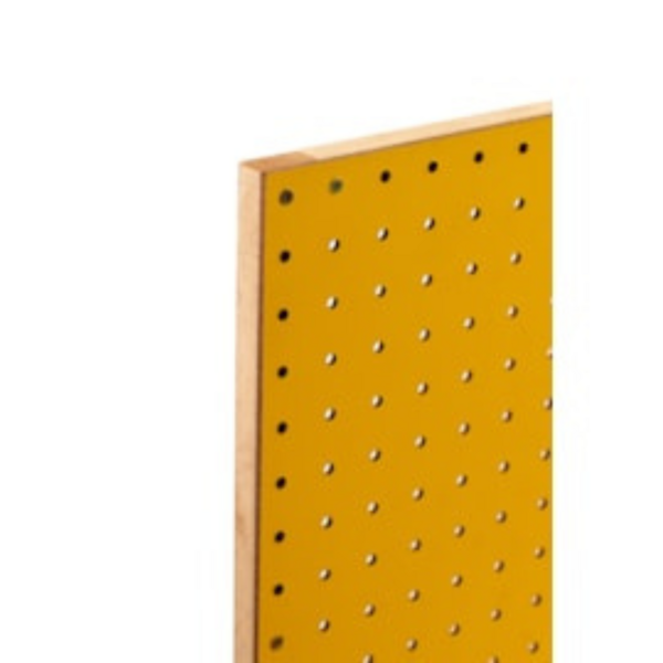 Kit Chapa Perfurada Eucatex Pegboard Com Requadro 60 x 60 cm