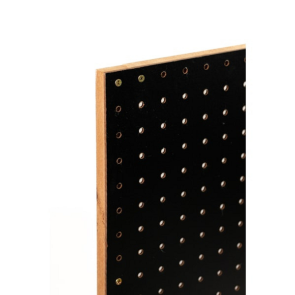 Kit Chapa Perfurada Eucatex Pegboard Com Requadro 60 x 60 cm