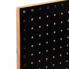 Kit Chapa Perfurada Eucatex Pegboard Com Requadro 60 x 60 cm