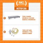 Kit - Chapa Sanduicheira Gaveta 95 Cm Gas Cg1200 + Kit Gas -