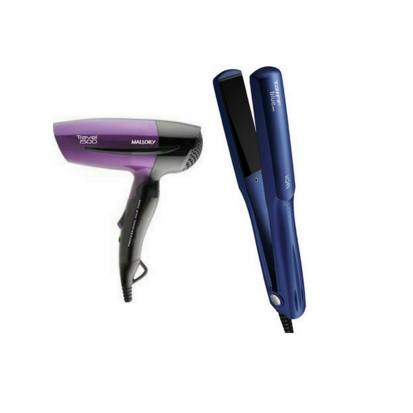Kit Chapinha Blue Íon Taiff Com Secador Viagem Roxo Malory