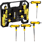 Kit Chave Allen Tipo T Abaulada 08 Pcs 2, 2.5, 3, 4, 5, 6, 8,