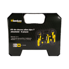 Kit Chave Allen Tipo T Abaulada 08 Pcs 2, 2.5, 3, 4, 5, 6, 8,