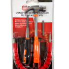 Kit Chave Com Eixo Flexivel Ponta Fenda E Philips E Martelo