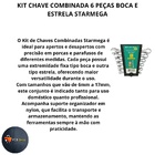 Kit Chave Combinada 6 Peças Boca E Estrela 6mm À 17mm Manuten