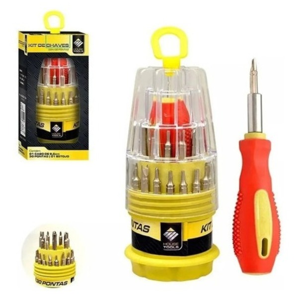 Kit Chave Precisão 30 Pontas E Prolongador Celular Informática
