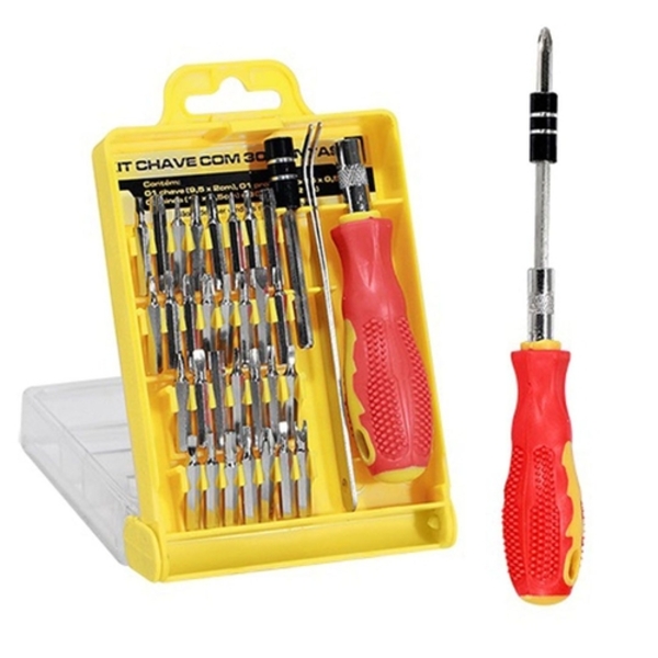 Kit Chave Precisão 30 Pontas E Prolongador Celular Informática