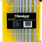 Kit Chave Torx Extra Longa 09 Pçs T10 A T50 Crv - Acab. Cromo