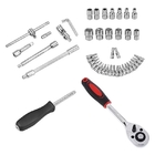 Kit Chaves Catraca Reversível Soquetes 46 Peças + Maleta