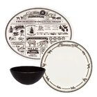 Kit Churrasco 12 Peças Cerâmica Jornal Do Churrasqueiro Oxfor