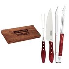 Kit Churrasco 3 Peças Tramontina 29899264 Vermelho