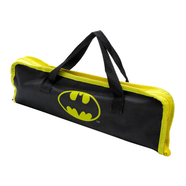 Kit Churrasco Batman - Garfo Faca Pegador C/ Sacola