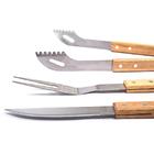 Kit Churrasco Bela Home 3 Peças Bambu