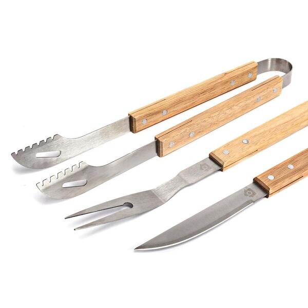 Kit Churrasco Bela Home 3 Peças Bambu