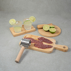 Kit Churrasco C/ Tábua Rolo Kit Caipirinha Bambu 7 Pç Oikos U