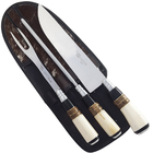 Kit Churrasco Faca Artesanal 9'' Garfo Para Churrasco Chaira