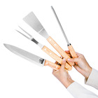 Kit Churrasco Facas Inox 10 Peças Biscuitt Steak Master Cabo