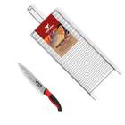 Kit Churrasco Grelha Para Peixe + Faca Do Chef 8" Santoku