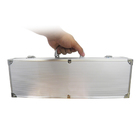 Kit Churrasco Jogo Com 5 Peças Inox Maleta Em Aluminio Churra