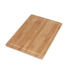 Kit Churrasco Tabua 35x25cm Bamboo E Faca 8 Polegadas Mor