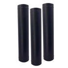 Kit Churrasqueira  Completa Preta 3 Dutos Grill Giratório 067