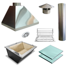 Kit Churrasqueira Completa I304 1 Duto Suporte Fundo 1049 G